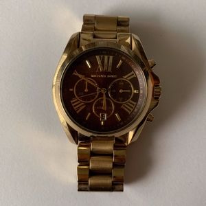 Michael Kors Gold Watch with Brown Face
